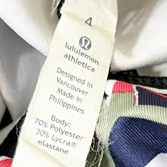 Lululemon Pop Cut Boom Juice Multi Cropped Wunder Under Pull On Leggings Size 4 - Picture 4 of 5